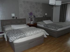Posteľ alebo postele v izbe v ubytovaní Hotel Olga