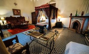 Posezení v ubytování Riad Arabesque & Spa
