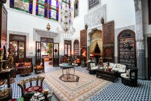 Posezení v ubytování Riad Arabesque & Spa