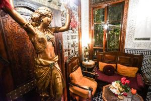 Posezení v ubytování Riad Arabesque & Spa