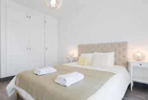 Posteľ alebo postele v izbe v ubytovaní Hola Málaga Premium Centro