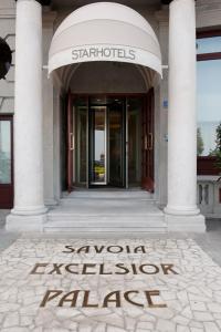 a building with a sign that reads avalola inspection palace at Savoia Excelsior Palace Trieste - Starhotels Collezione in Trieste