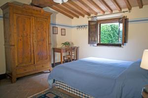Säng eller sängar i ett rum på Residenza Storica Casale Pozzuolo