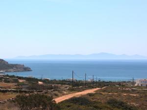 a view of the ocean from a hill at Bonatsa House in Agios Georgios