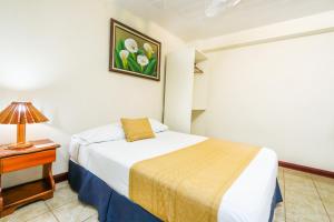 Postel nebo postele na pokoji v ubytování Hotel Flor Blanca