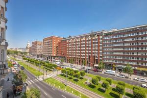 ブダペストにあるTop of the city Apartment with ACの建物のある街並み