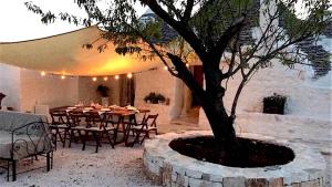 Patio alebo iná vonkajšia časť ubytovania Borgo trulli 1789