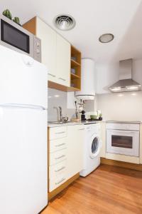 Kuchyň nebo kuchyňský kout v ubytování Catedral Boutique Studio