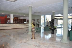 The lobby or reception area at Hotel Heredero