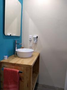 Salle de bains dans l'établissement La Abuelita Hostal