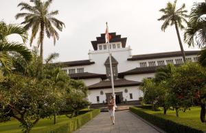 Zahrada ubytování Hotel Santika Bandung