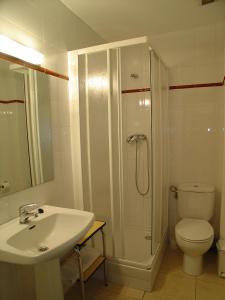 Koupelna v ubytování Hostal Adarnius