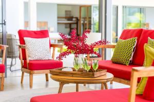 Posezení v ubytování Villa SeaNest Samui