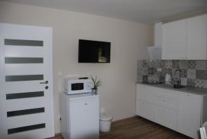 Kuchyňa alebo kuchynka v ubytovaní Apartment Ptačí Dům