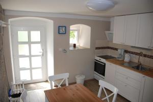 Kuchyňa alebo kuchynka v ubytovaní Apartment Ptačí Dům