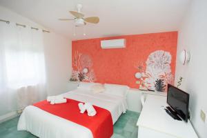 Кровать или кровати в номере Hotel Punto Verde