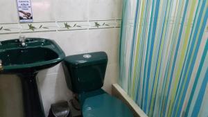 Koupelna v ubytování Hostal Los Lirios
