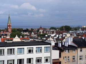 Widok na miasto Sopot z tego apartamentu