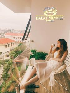 Balkón nebo terasa v ubytování Dalat Memory Inn