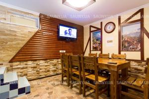 TV a/nebo společenská místnost v ubytování Hotel Hottey