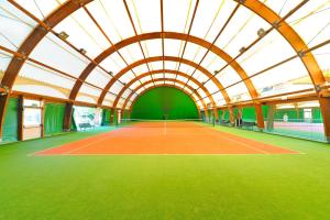 an indoor tennis court with an open roof at Ca' Del Moro in Venice-Lido