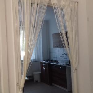 Köök või kööginurk majutusasutuses Harmatcsepp Apartmanház