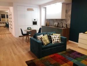 Kuchyň nebo kuchyňský kout v ubytování Apartament Pruszków
