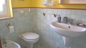 Koupelna v ubytování B&B Il Glicine