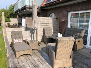 Posezení v ubytování Winkelschiffchen I mit Sauna