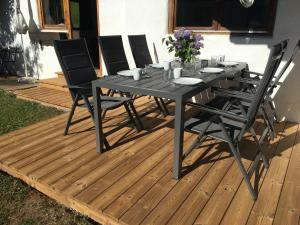 Patio nebo venkovní prostory v ubytování Apartment Hermine