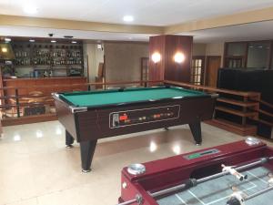 Biliár nebo kulečník v ubytování Hotel Folch