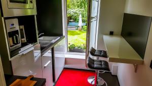 Η κουζίνα ή μικρή κουζίνα στο Wohlfühl Apartments Leipzig