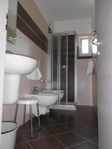 Ett badrum på Hotel Casa Gagliardi