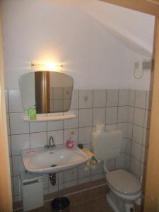Koupelna v ubytování Gasthof Rotes Roß