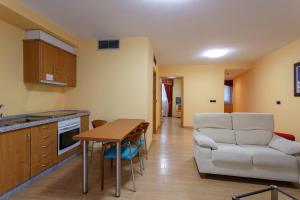 Kuchyň nebo kuchyňský kout v ubytování Hotel Restaurante Pontiñas