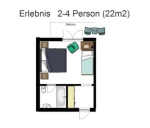 Plan piętra w obiekcie Haus Piesendorf