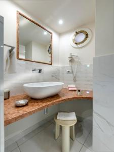 Koupelna v ubytování Hotel Palagi