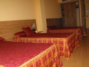 Postel nebo postele na pokoji v ubytování Hotel Restaurante Pontiñas