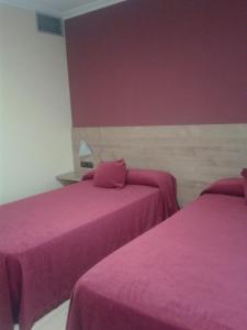 Postel nebo postele na pokoji v ubytování Hotel Restaurante Pontiñas