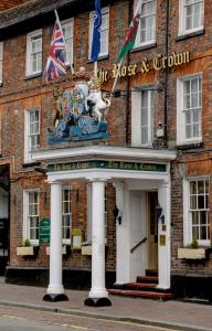a building with a sign on the front of it at The Rose & Crown Hotel, Sure Hotel Collection by Best Western in Tonbridge