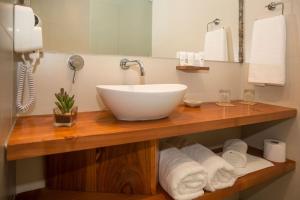 Koupelna v ubytování Maki Hotel