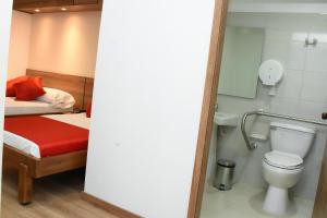 Koupelna v ubytování Hotel El Lago 1