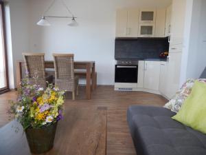 Η κουζίνα ή μικρή κουζίνα στο Horské Apartmány Bílý Vlk