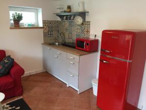 Kuchyň nebo kuchyňský kout v ubytování Villa Cihelna apartments