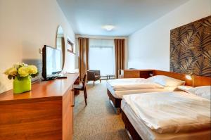 Posteľ alebo postele v izbe v ubytovaní Hotel Iberia