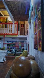 Χώρος καθιστικού στο Lima Limon Candelaria Hostel