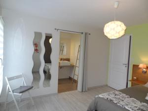 Postel nebo postele na pokoji v ubytování Sable Et Galets