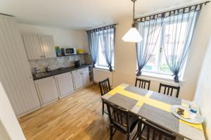 Kuchyňa alebo kuchynka v ubytovaní Babylon Apartmány