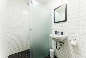 Kúpeľňa v ubytovaní Babylon Apartmány