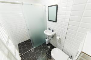 Kúpeľňa v ubytovaní Babylon Apartmány